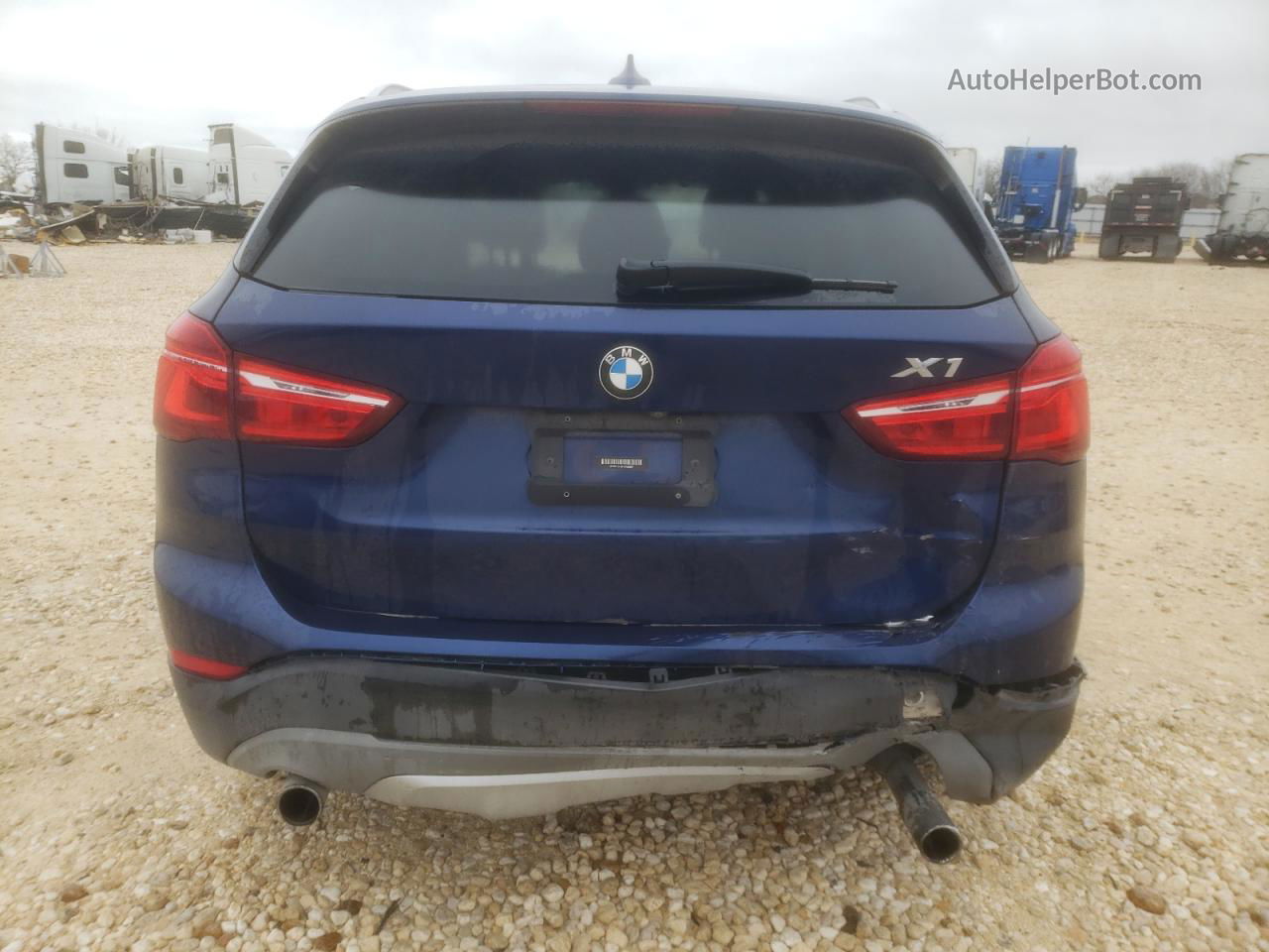 2018 Bmw X1 Xdrive28i Blue vin: WBXHT3C32J5K26887