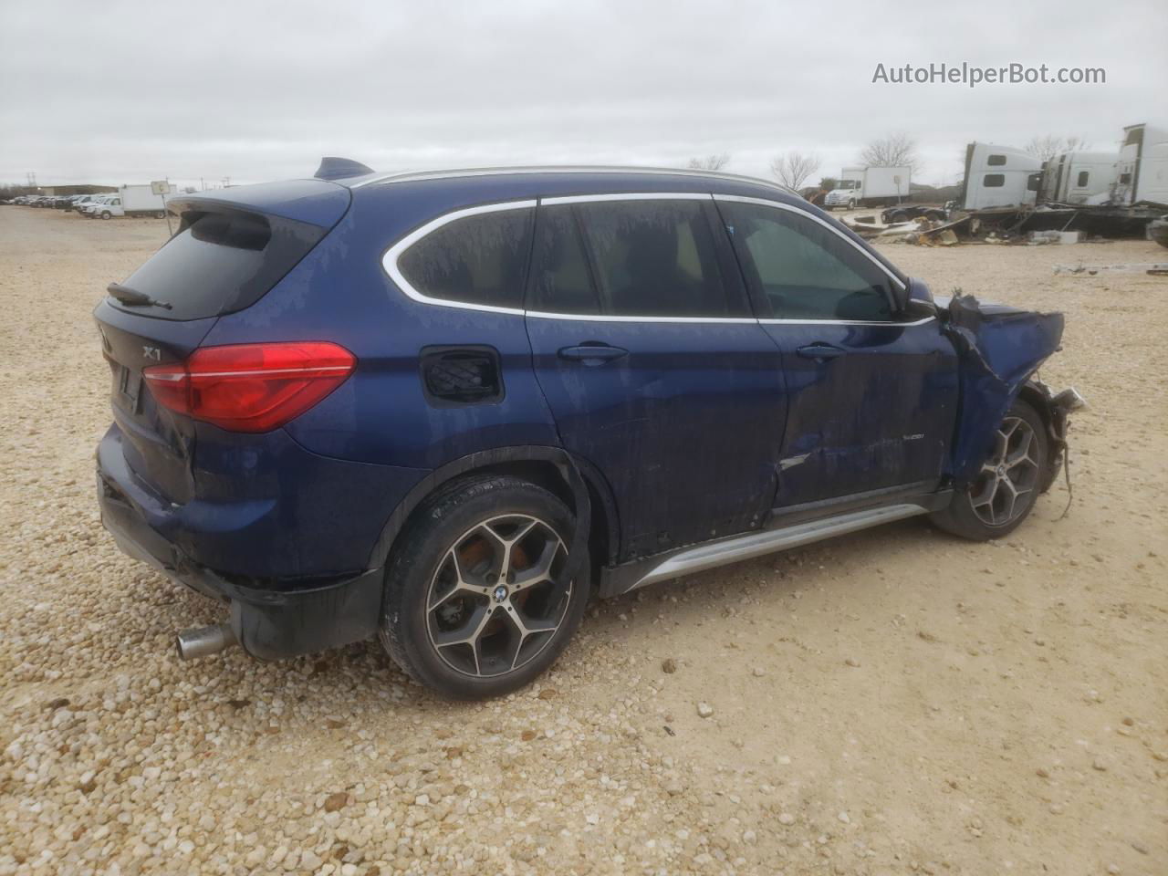 2018 Bmw X1 Xdrive28i Blue vin: WBXHT3C32J5K26887