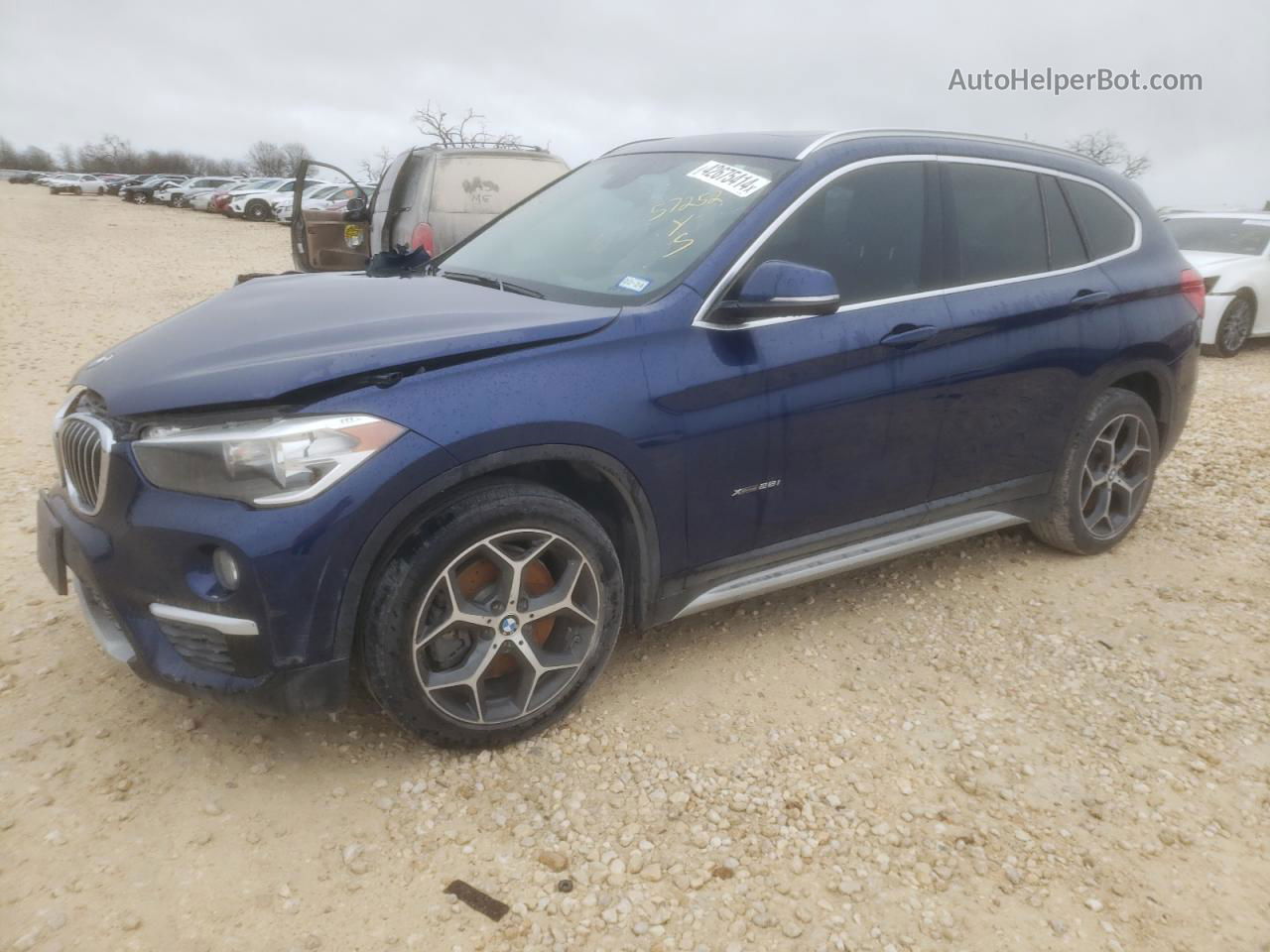 2018 Bmw X1 Xdrive28i Blue vin: WBXHT3C32J5K26887