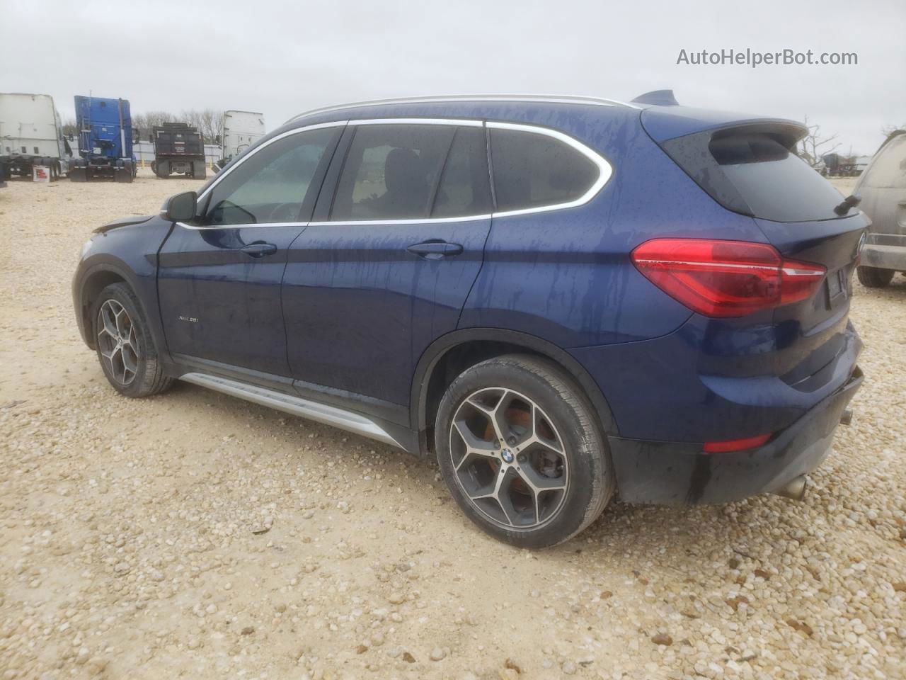 2018 Bmw X1 Xdrive28i Blue vin: WBXHT3C32J5K26887