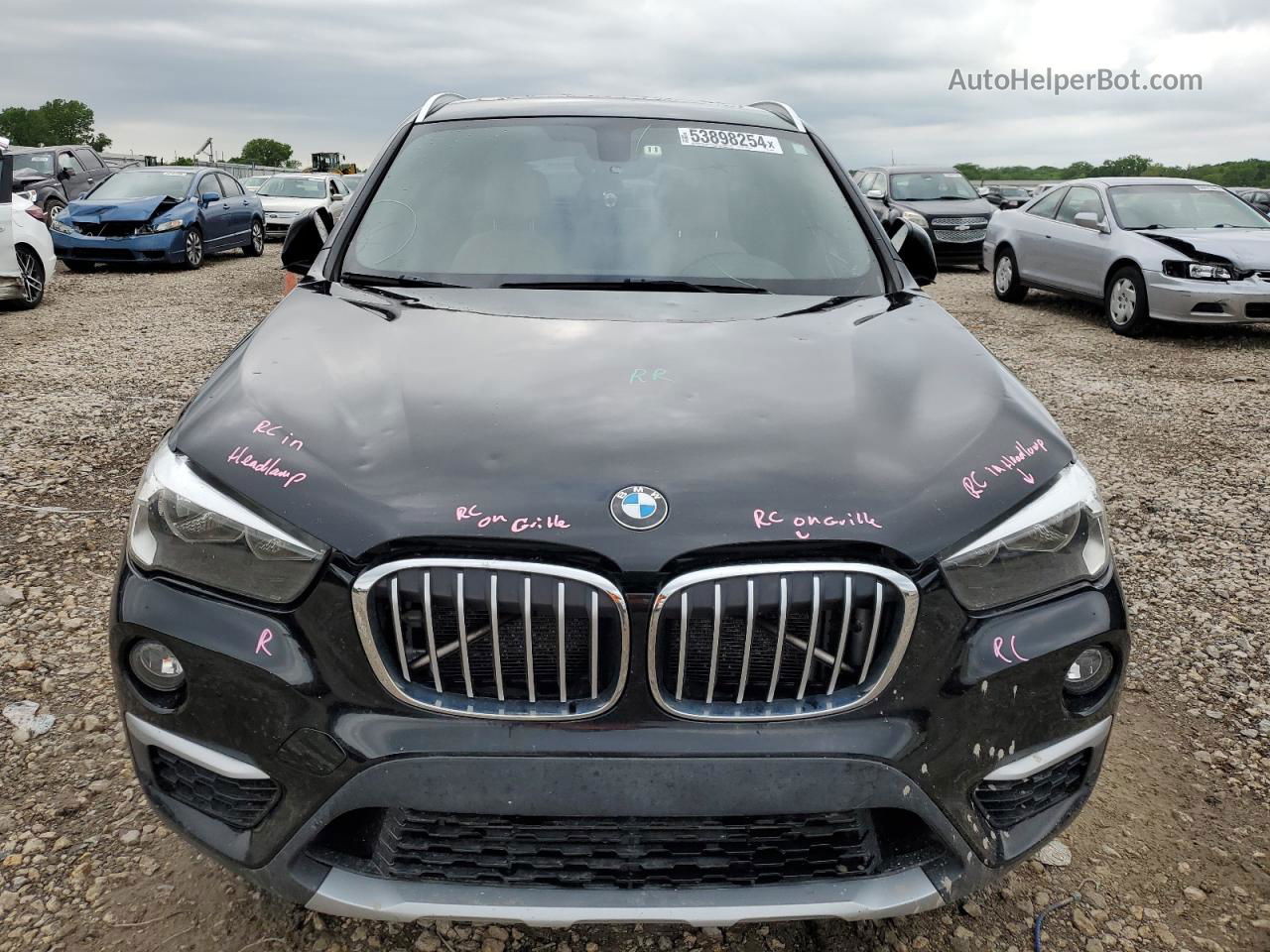 2018 Bmw X1 Xdrive28i Black vin: WBXHT3C33J5F89900