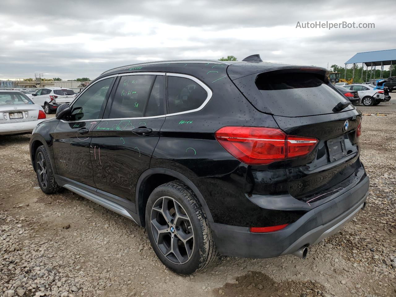 2018 Bmw X1 Xdrive28i Black vin: WBXHT3C33J5F89900