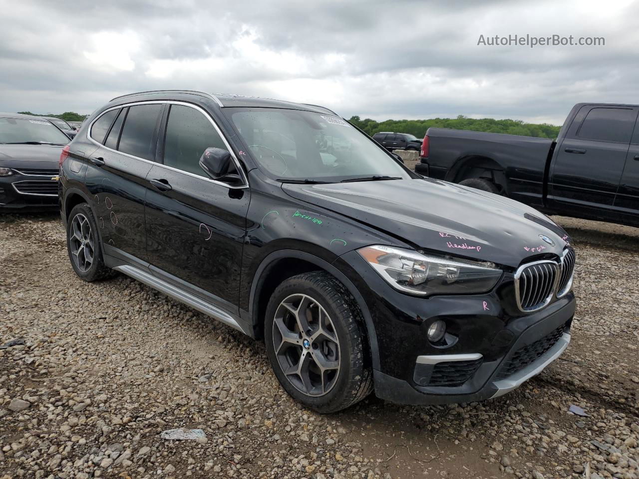 2018 Bmw X1 Xdrive28i Black vin: WBXHT3C33J5F89900