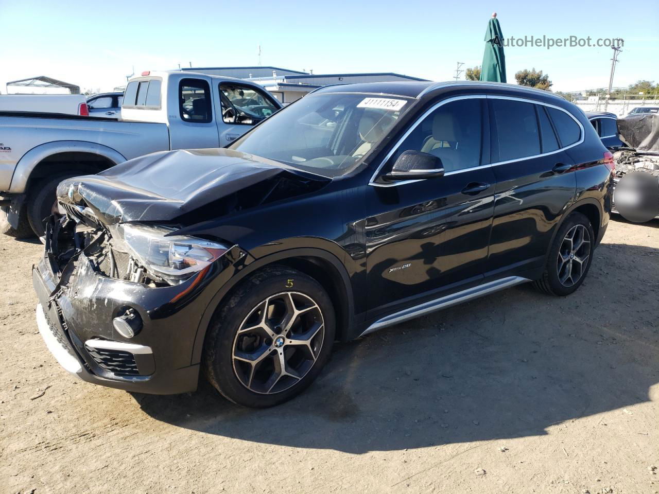 2018 Bmw X1 Xdrive28i Black vin: WBXHT3C33J5K30706