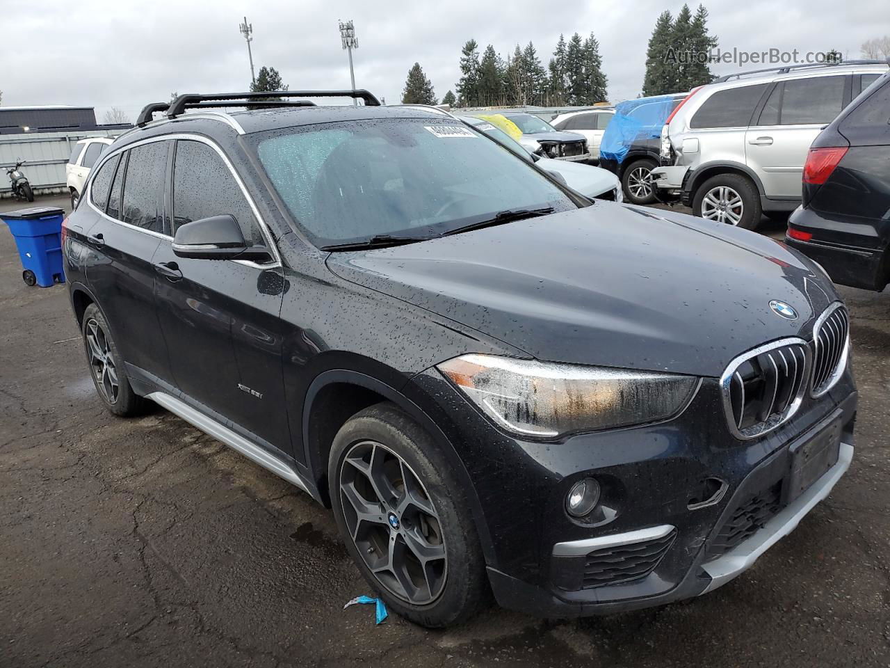 2018 Bmw X1 Xdrive28i Black vin: WBXHT3C34J5L26649