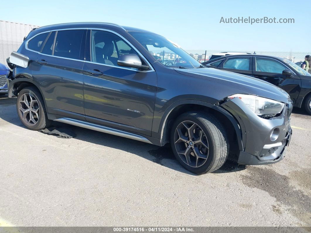 2018 Bmw X1 Xdrive28i Gray vin: WBXHT3C35J5K28083