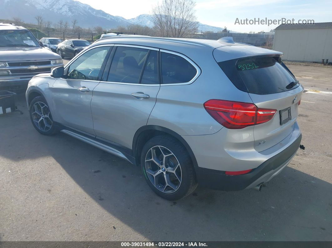 2018 Bmw X1 Xdrive28i Silver vin: WBXHT3C36J3H31037