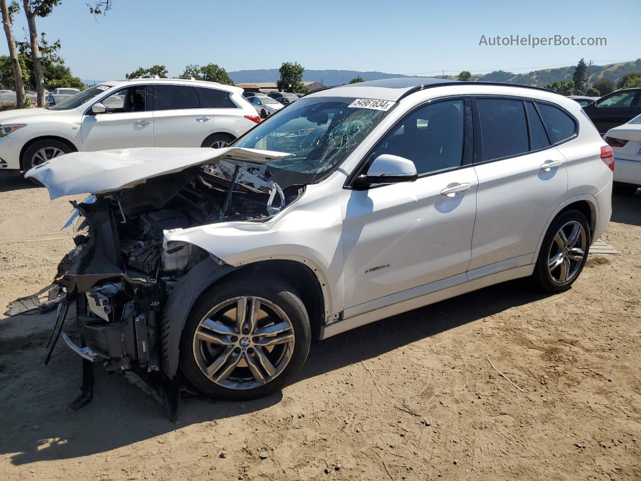 2018 Bmw X1 Xdrive28i White vin: WBXHT3C36J5F92676