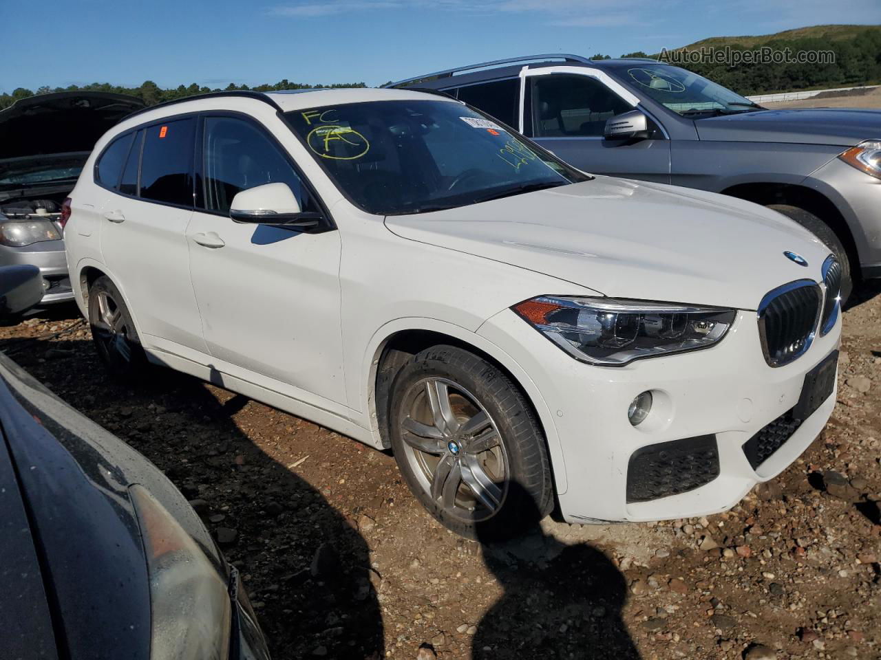 2018 Bmw X1 Xdrive28i White vin: WBXHT3C37J5L29559