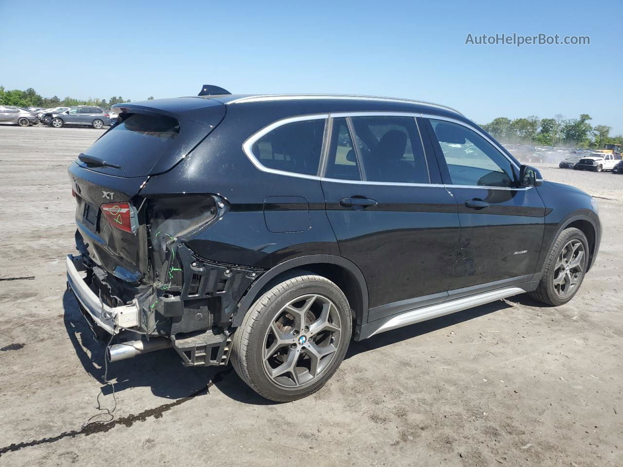 2018 Bmw X1 Xdrive28i Black vin: WBXHT3C39J5F90338