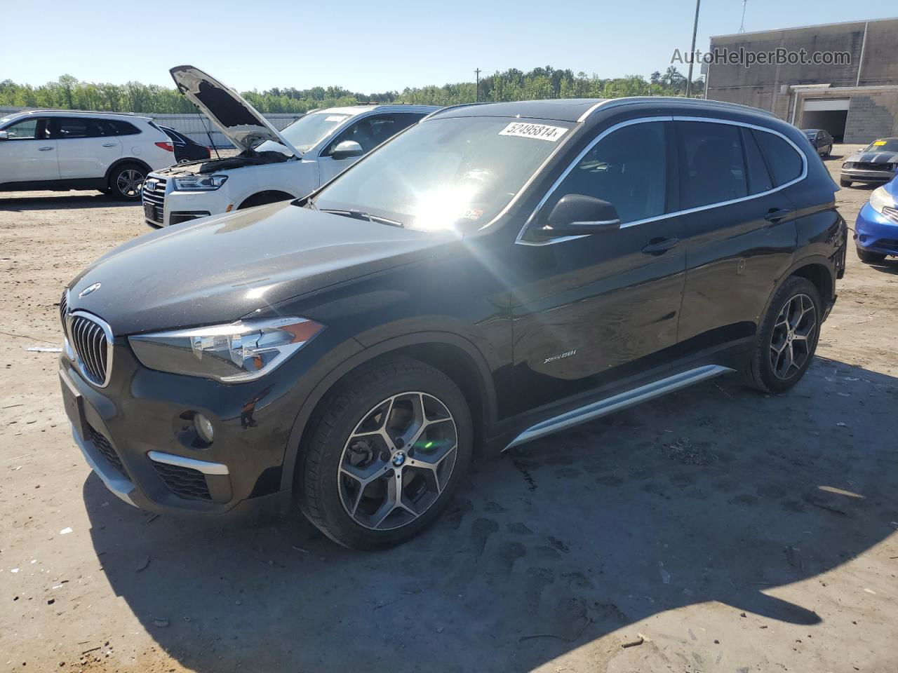 2018 Bmw X1 Xdrive28i Black vin: WBXHT3C39J5F90338