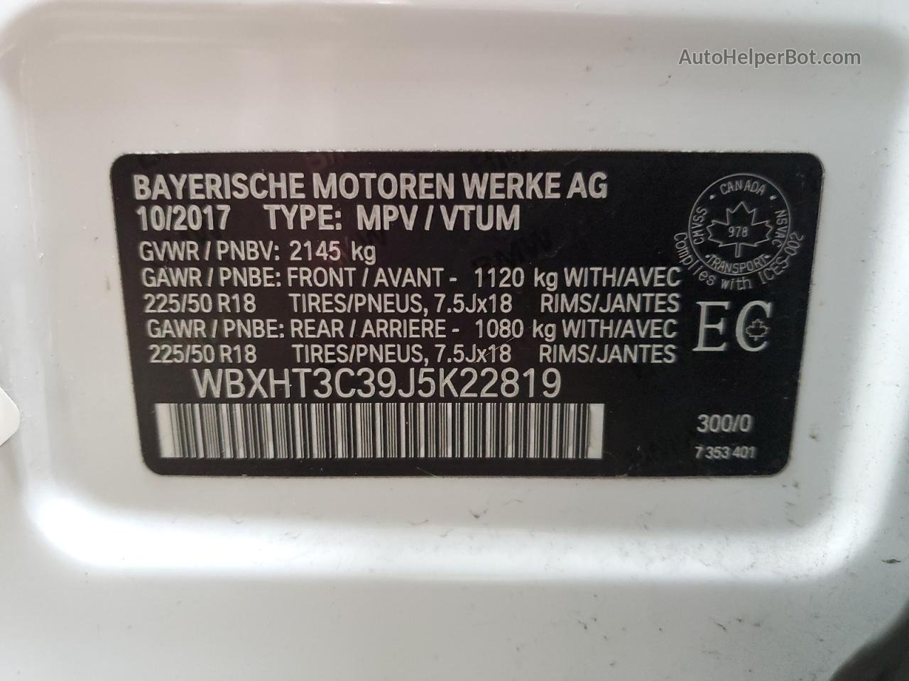 2018 Bmw X1 Xdrive28i White vin: WBXHT3C39J5K22819