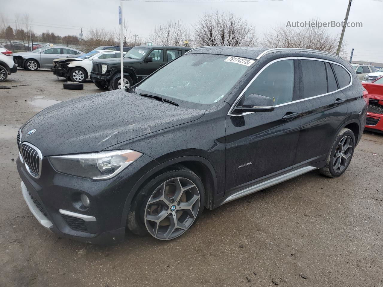 2018 Bmw X1 Xdrive28i Black vin: WBXHT3C39J5K26725