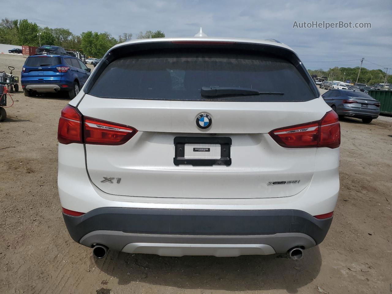 2018 Bmw X1 Xdrive28i White vin: WBXHT3C39J5L33998