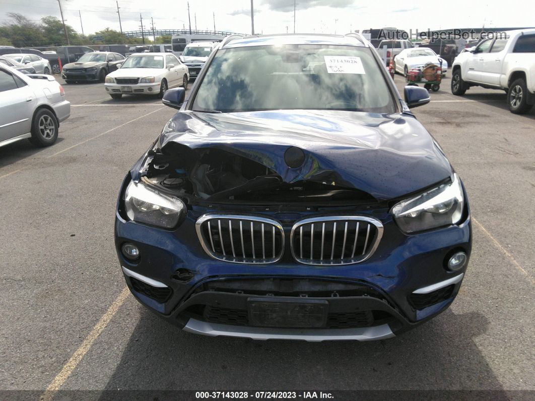 2018 Bmw X1 Xdrive28i Blue vin: WBXHT3C3XJ5K29231