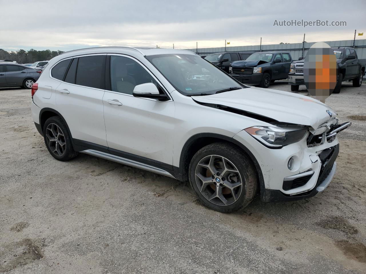 2018 Bmw X1 Xdrive28i White vin: WBXHT3C3XJ5L32603