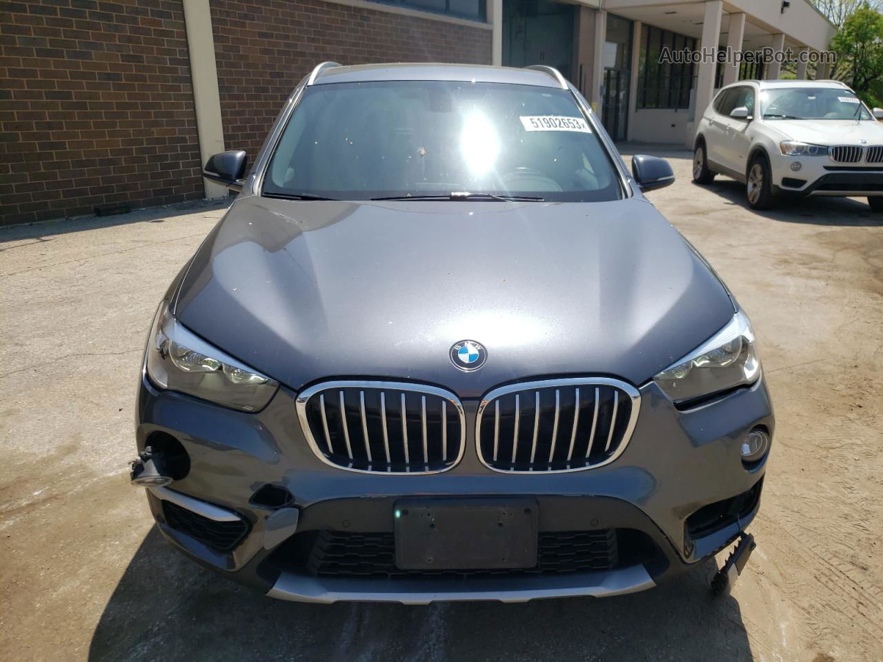 2018 Bmw X1 Xdrive28i Gray vin: WBXHT3Z37J4A66859