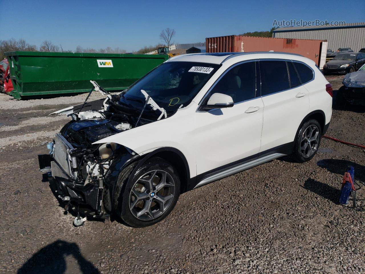 2018 Bmw X1 Sdrive28i White vin: WBXHU7C31J3H42502