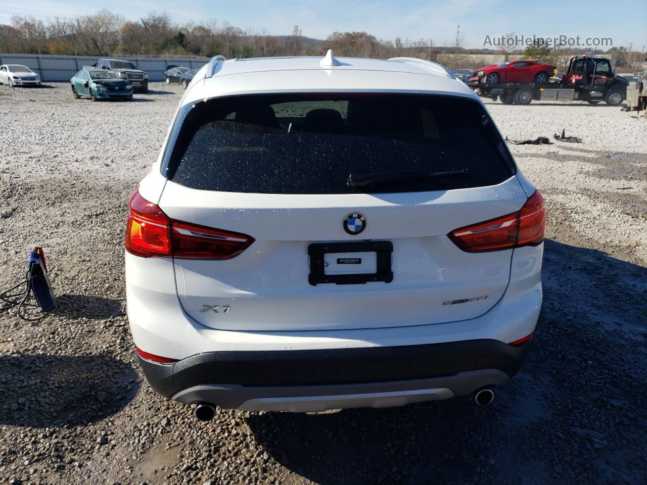 2018 Bmw X1 Sdrive28i White vin: WBXHU7C31J3H42502