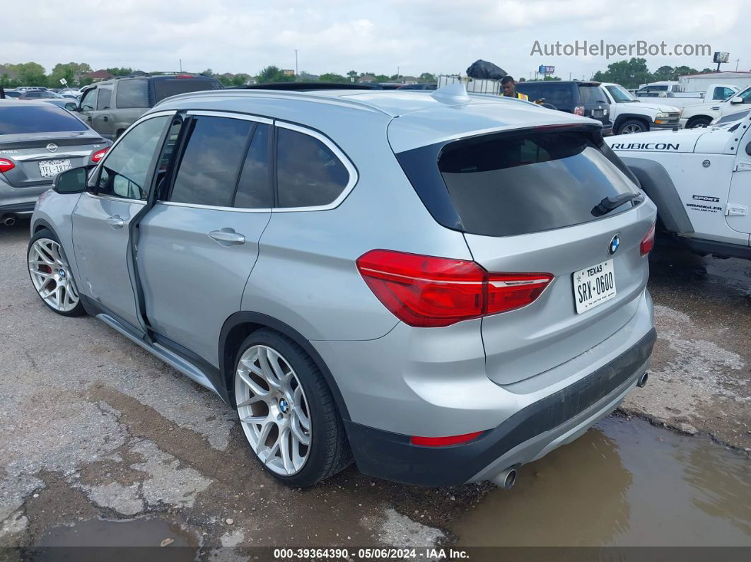 2018 Bmw X1 Sdrive28i Silver vin: WBXHU7C32J5H41847