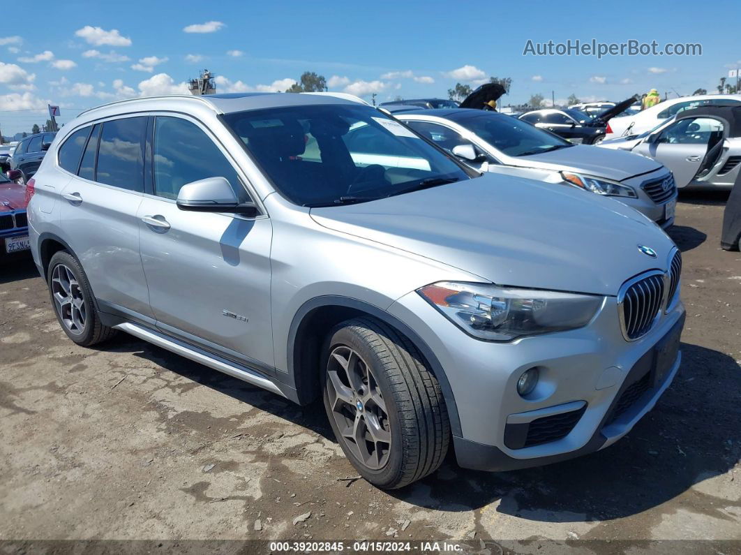 2018 Bmw X1 Sdrive28i Silver vin: WBXHU7C32J5H42576