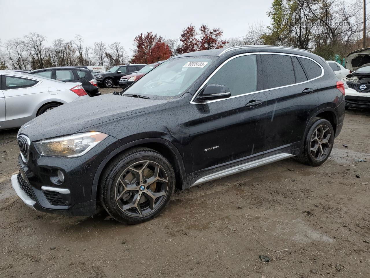 2018 Bmw X1 Sdrive28i Black vin: WBXHU7C36J5H45500