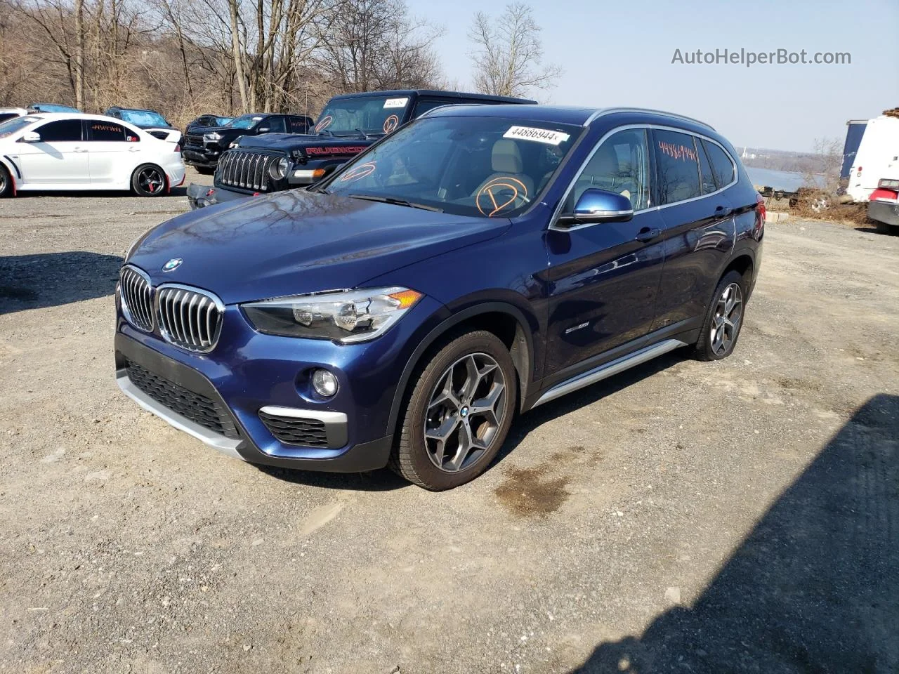 2018 Bmw X1 Sdrive28i Blue vin: WBXHU7C36J5L05337