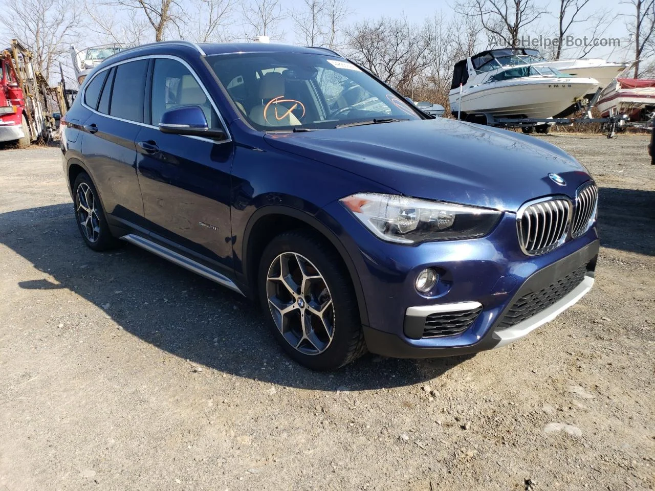 2018 Bmw X1 Sdrive28i Blue vin: WBXHU7C36J5L05337