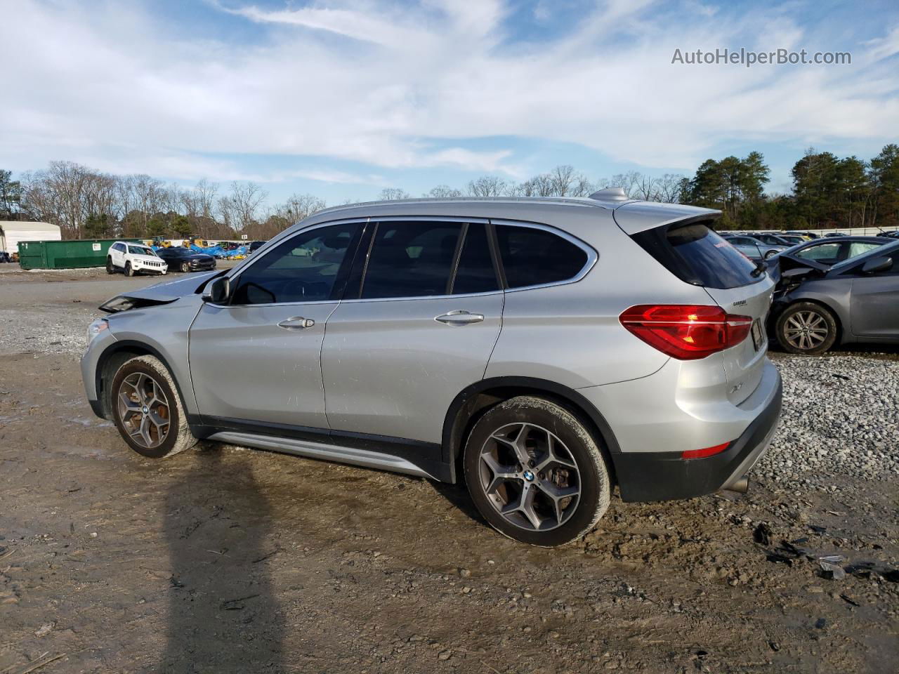 2018 Bmw X1 Sdrive28i Silver vin: WBXHU7C37J5L08571