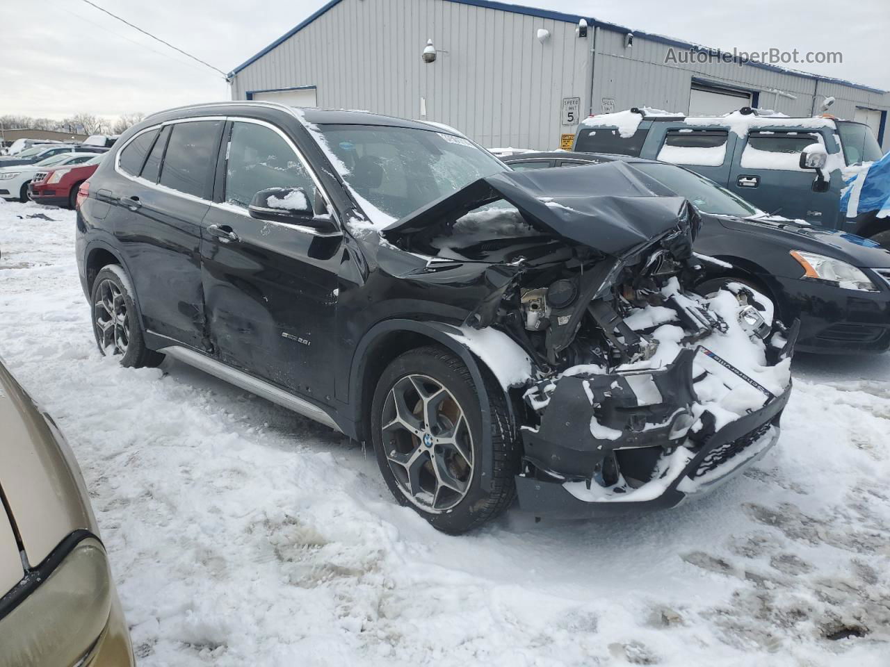 2018 Bmw X1 Sdrive28i Black vin: WBXHU7C3XJ5H44009