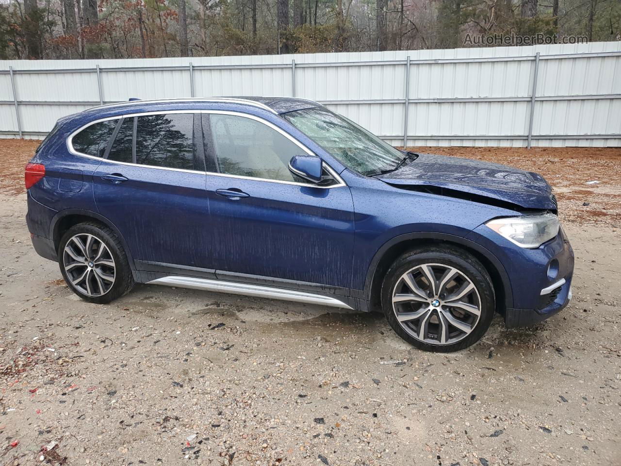 2018 Bmw X1 Sdrive28i Blue vin: WBXHU7C3XJ5H44074