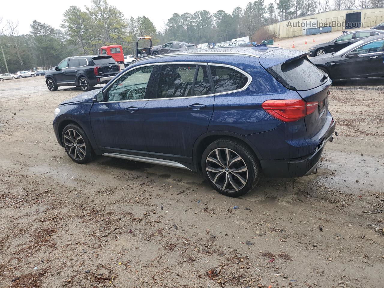 2018 Bmw X1 Sdrive28i Blue vin: WBXHU7C3XJ5H44074