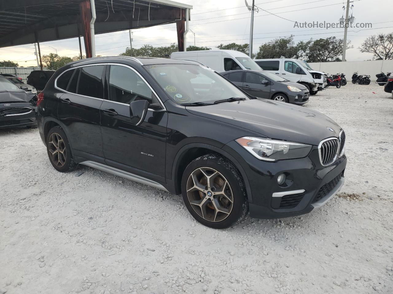 2018 Bmw X1 Sdrive28i Black vin: WBXHU7C3XJ5L05633