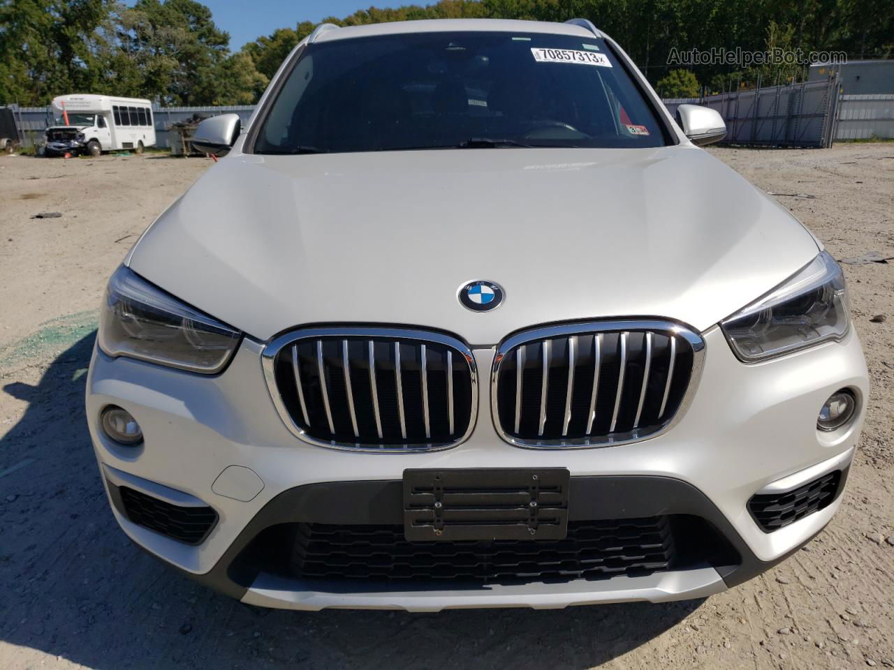 2018 Bmw X1 Sdrive28i White vin: WBXHU7C3XJ5L08287