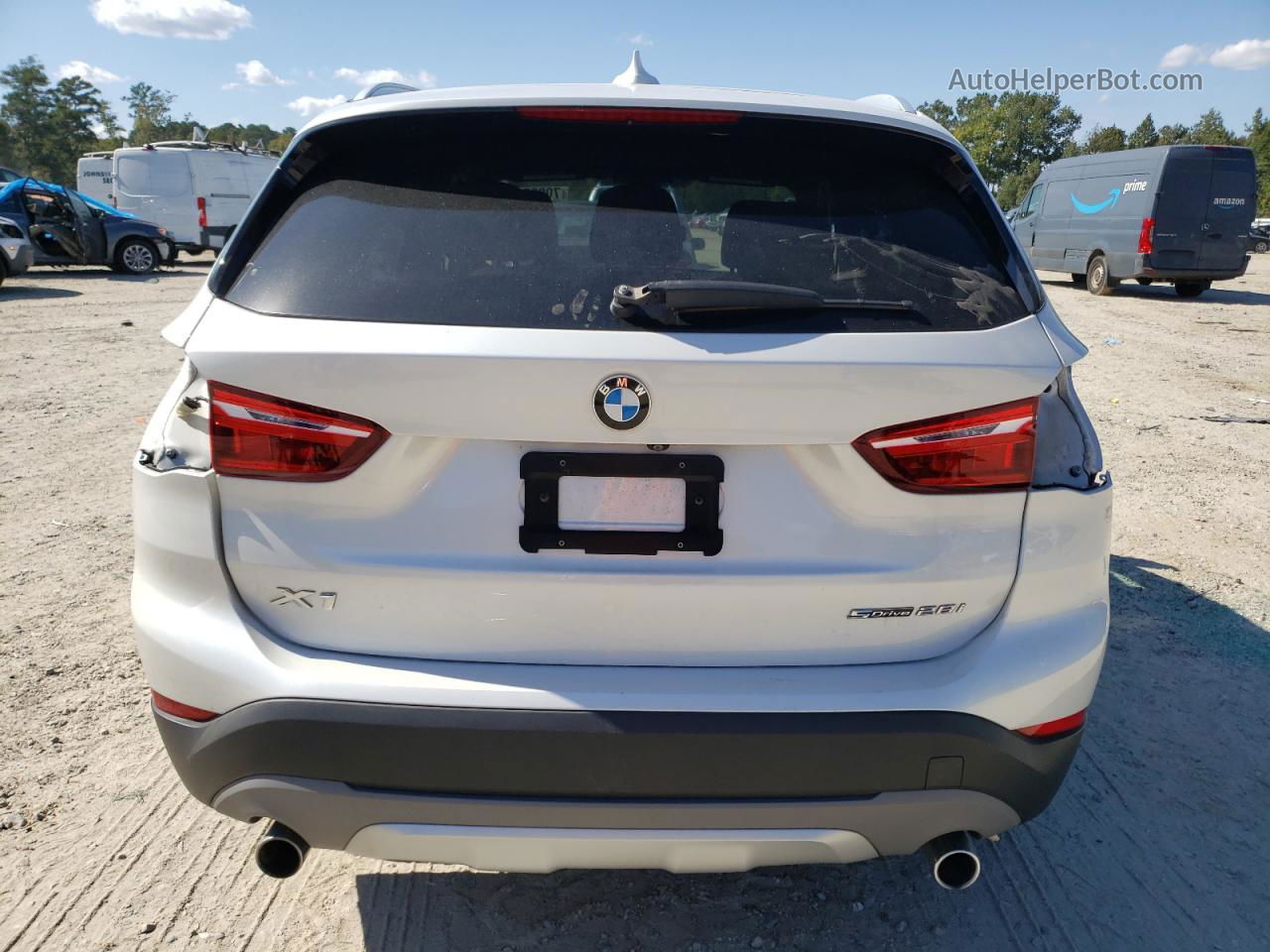 2018 Bmw X1 Sdrive28i White vin: WBXHU7C3XJ5L08287