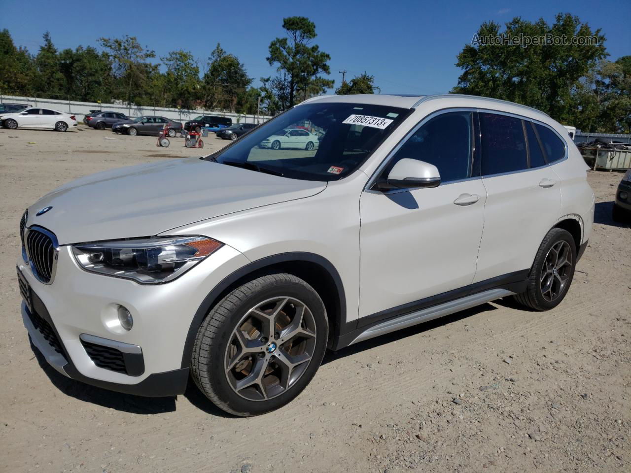 2018 Bmw X1 Sdrive28i White vin: WBXHU7C3XJ5L08287