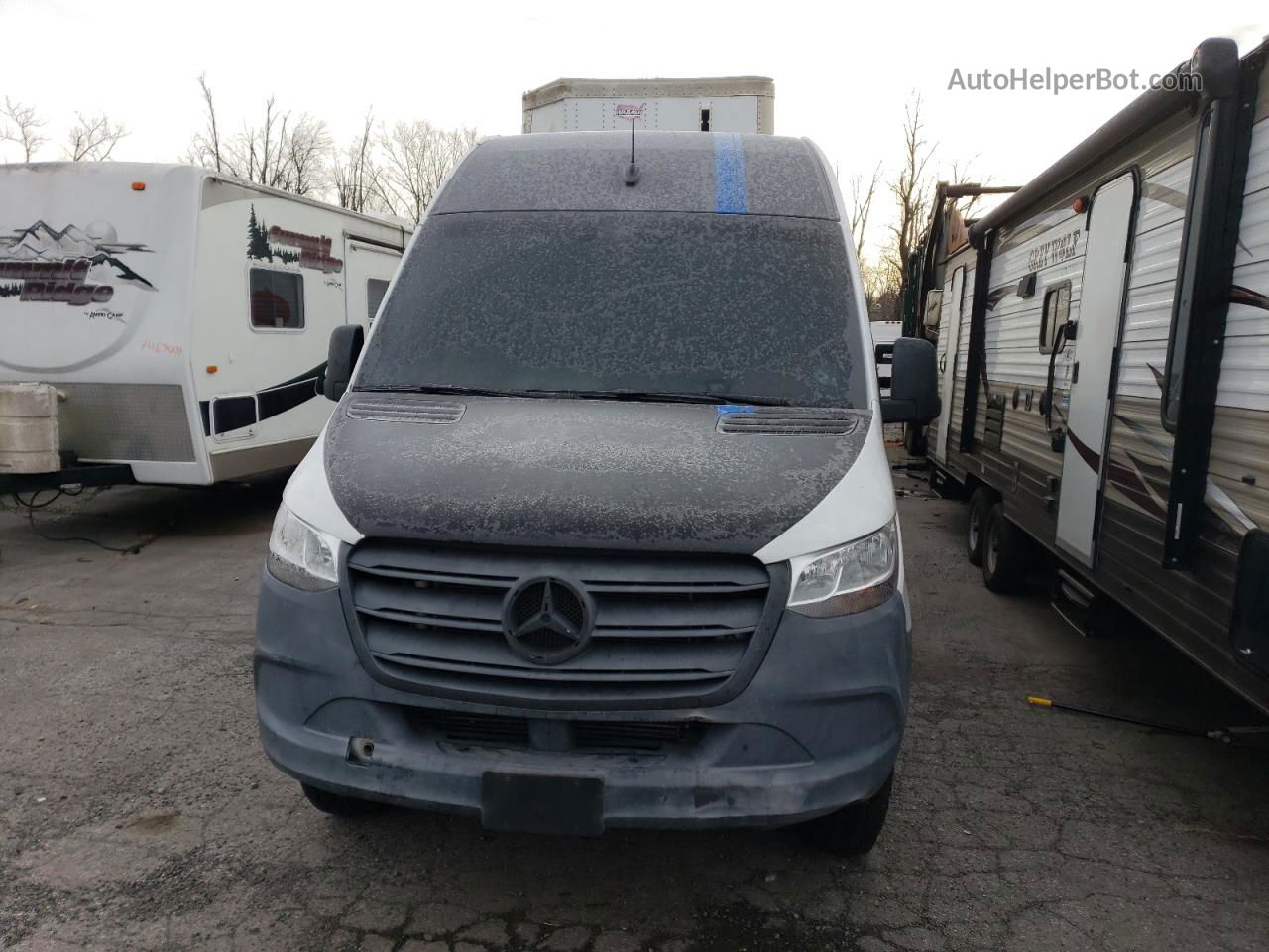 2019 Mercedes-benz Sprinter 1500/2500 White vin: WD3PE7ED6KT014534