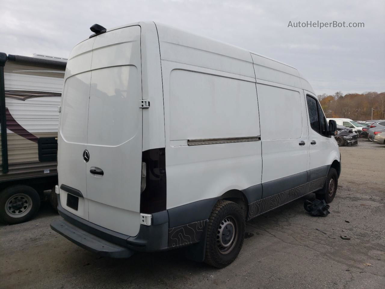 2019 Mercedes-benz Sprinter 1500/2500 White vin: WD3PE7ED6KT014534