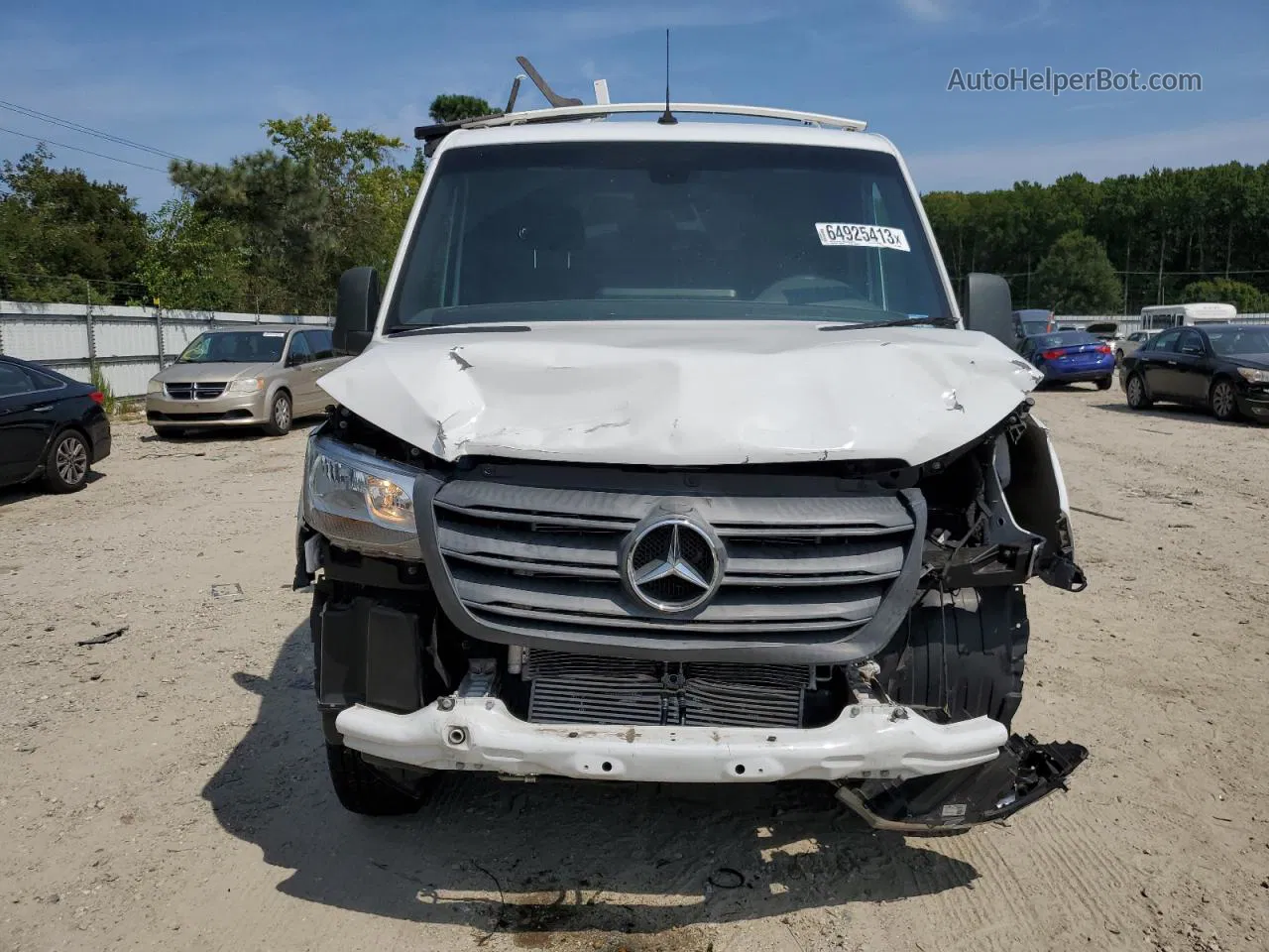 2019 Mercedes-benz Sprinter 2500/3500 White vin: WD3PF0CD1KP048915