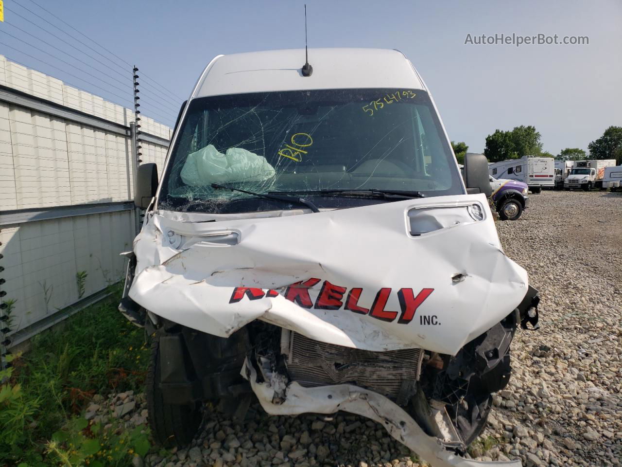 2019 Mercedes-benz Sprinter 2500/3500 White vin: WD3PF1CD3KT006307