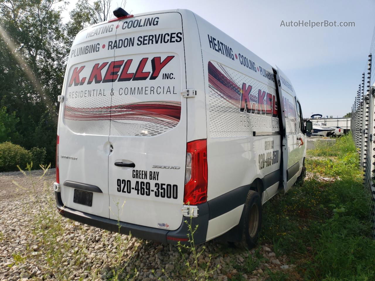 2019 Mercedes-benz Sprinter 2500/3500 White vin: WD3PF1CD3KT006307