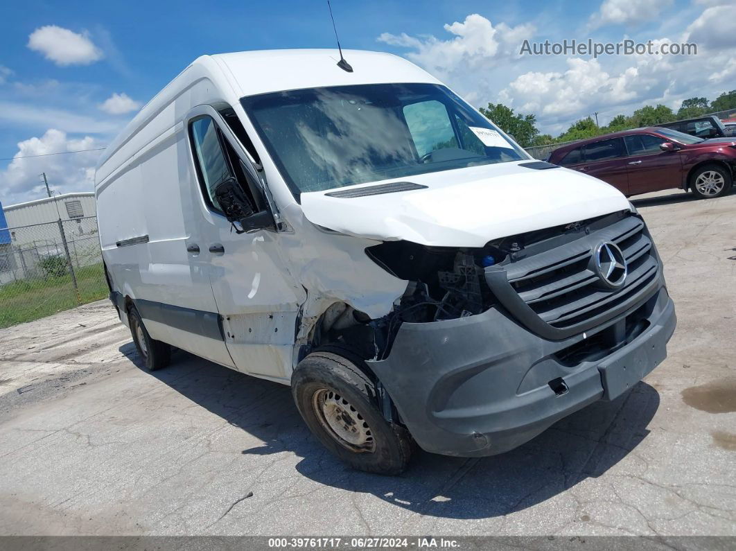 2019 Mercedes-benz Sprinter 2500 High Roof V6 White vin: WD3PF1CD6KP163340