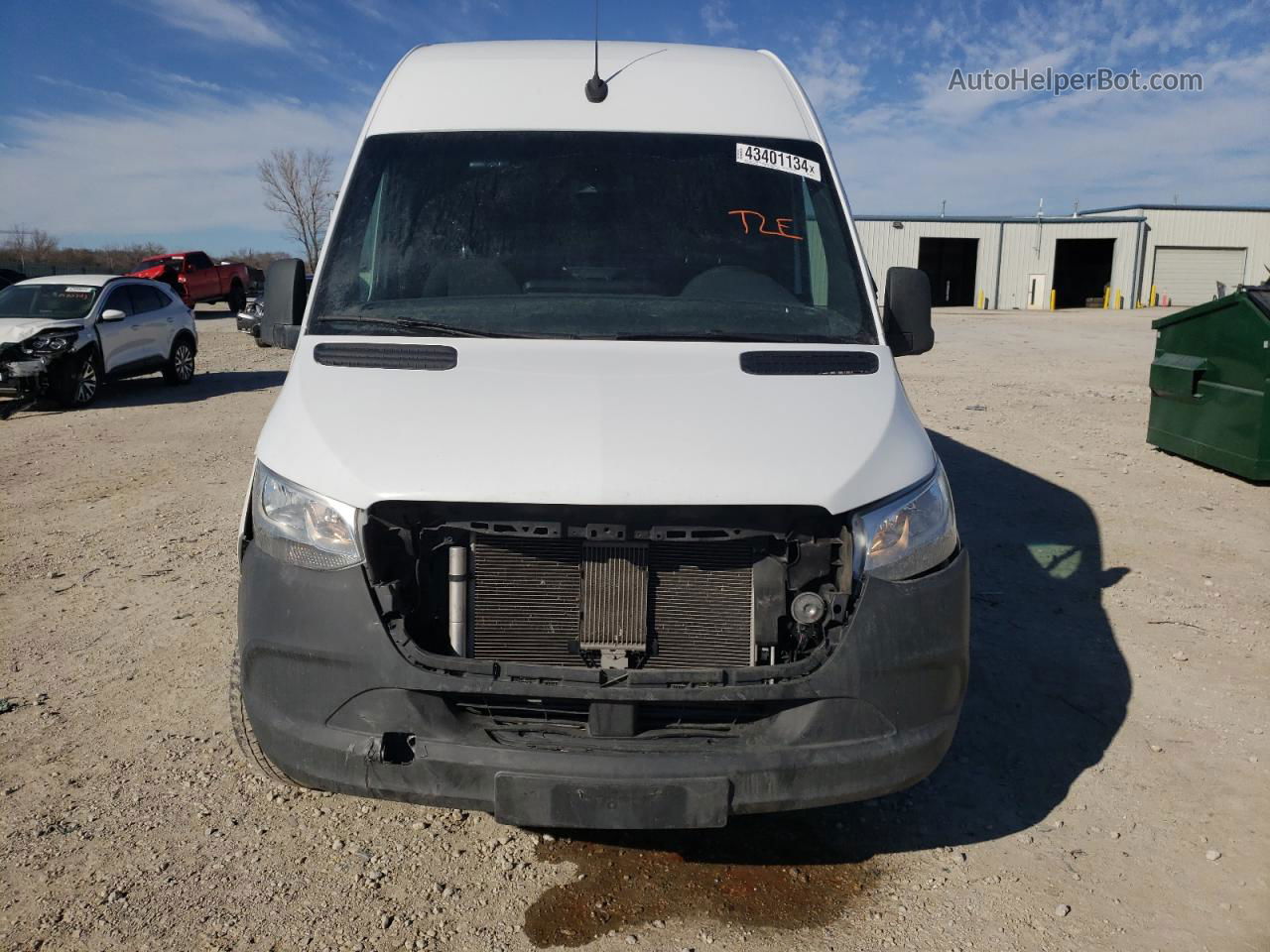 2019 Mercedes-benz Sprinter 2500/3500 White vin: WD3PF1CD0KP027348