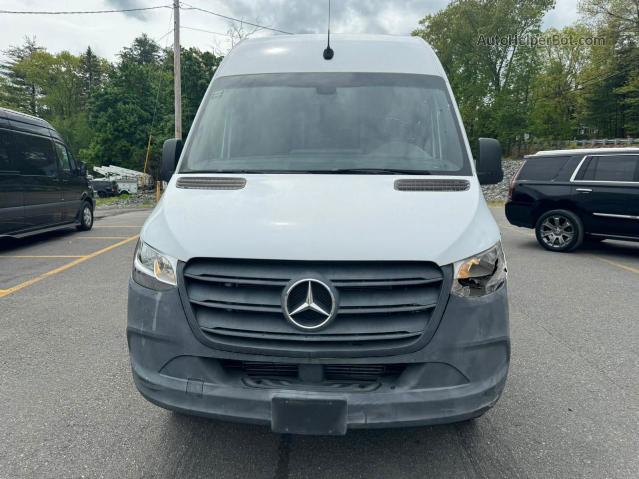 2019 Mercedes-benz Sprinter 2500/3500 White vin: WD3PF1CD8KT005122