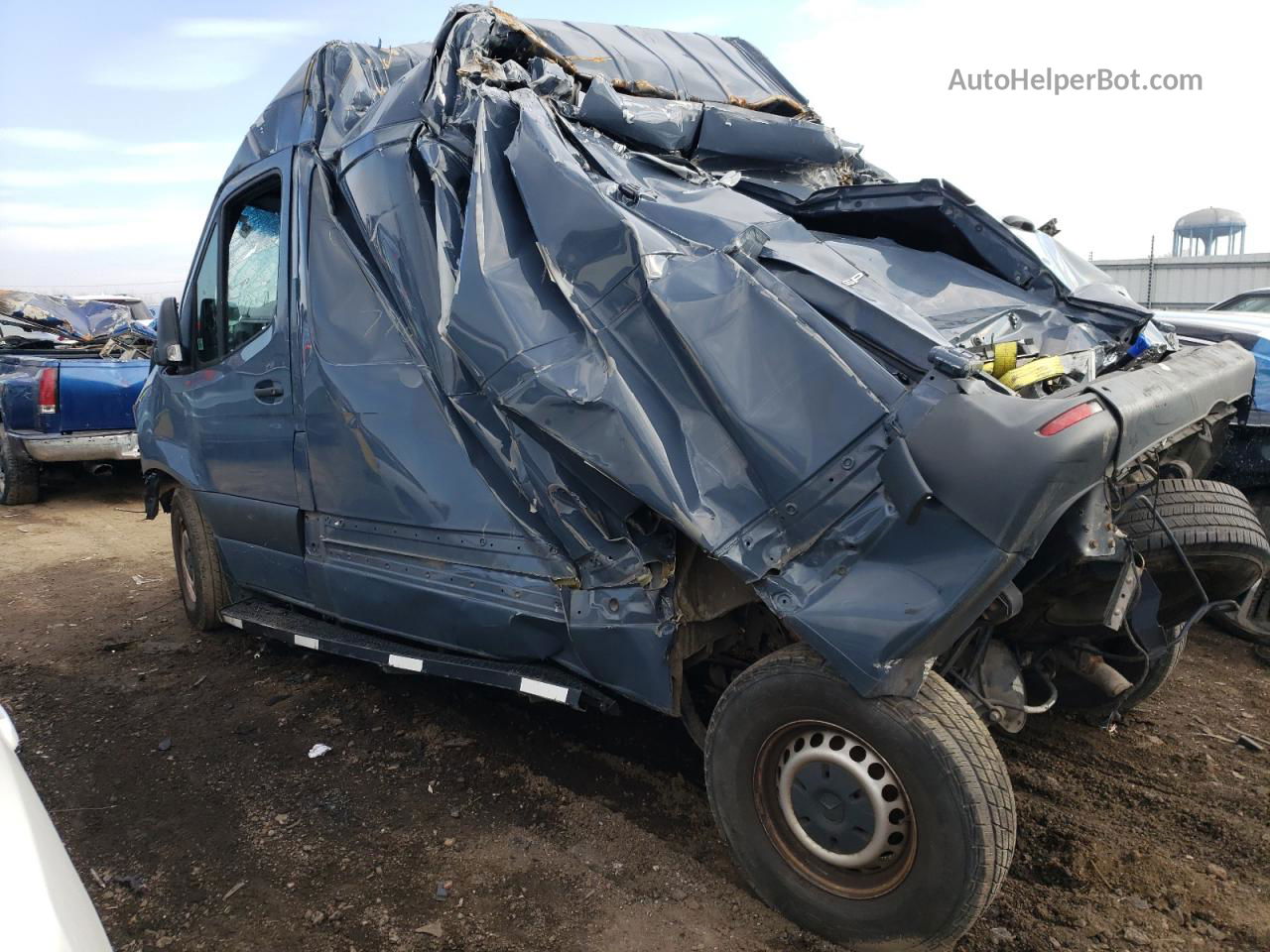 2019 Mercedes-benz Sprinter 2500/3500 Синий vin: WD4PF0CD2KP064679