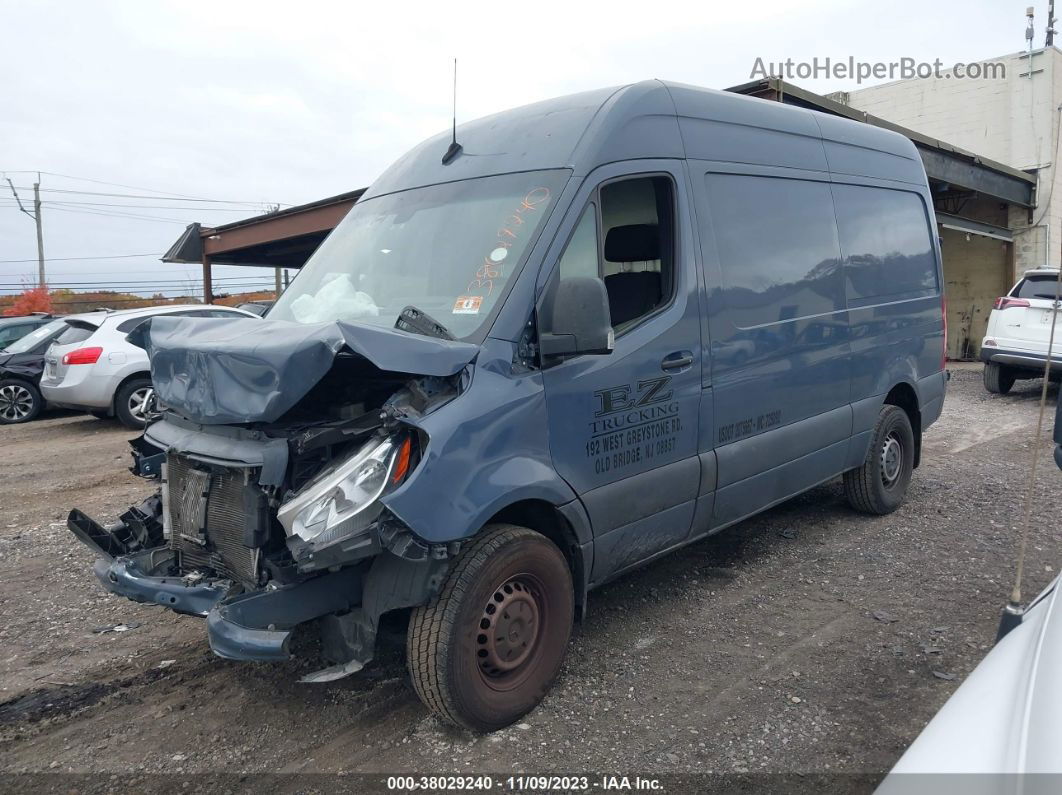 2019 Mercedes-benz Sprinter 2500 High Roof V6 Синий vin: WD4PF0CD2KP093521