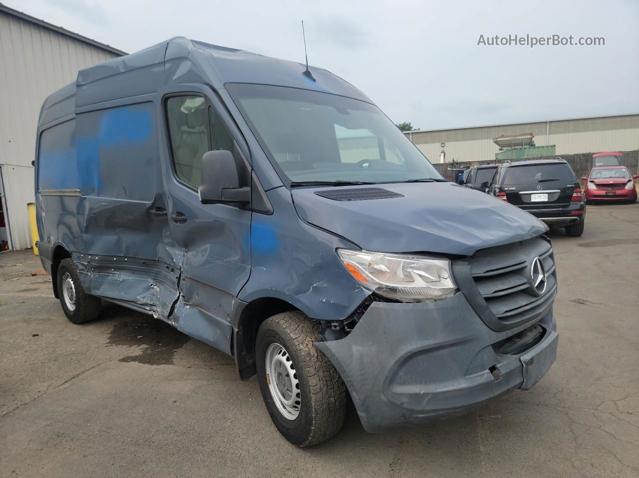 2019 Mercedes-benz Sprinter 2500/3500 Blue vin: WD4PF0CD6KP045309