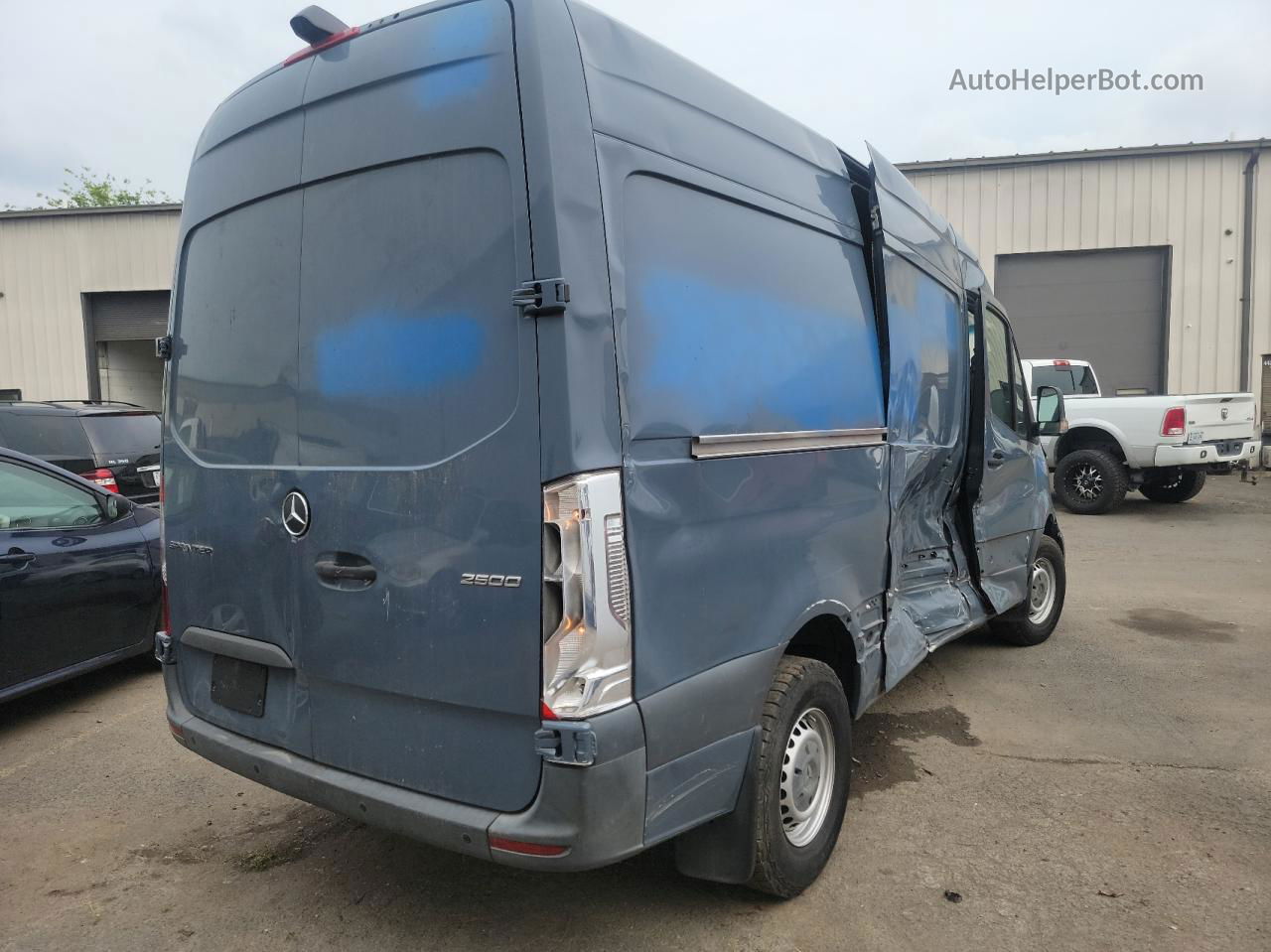 2019 Mercedes-benz Sprinter 2500/3500 Blue vin: WD4PF0CD6KP045309