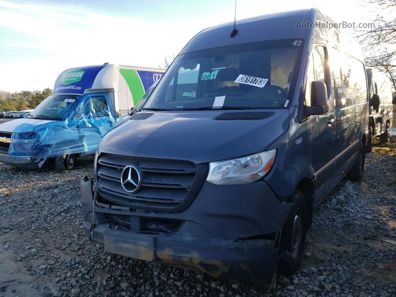 2019 Mercedes-benz Sprinter 2500/3500 Синий vin: WD4PF0CD9KP042274