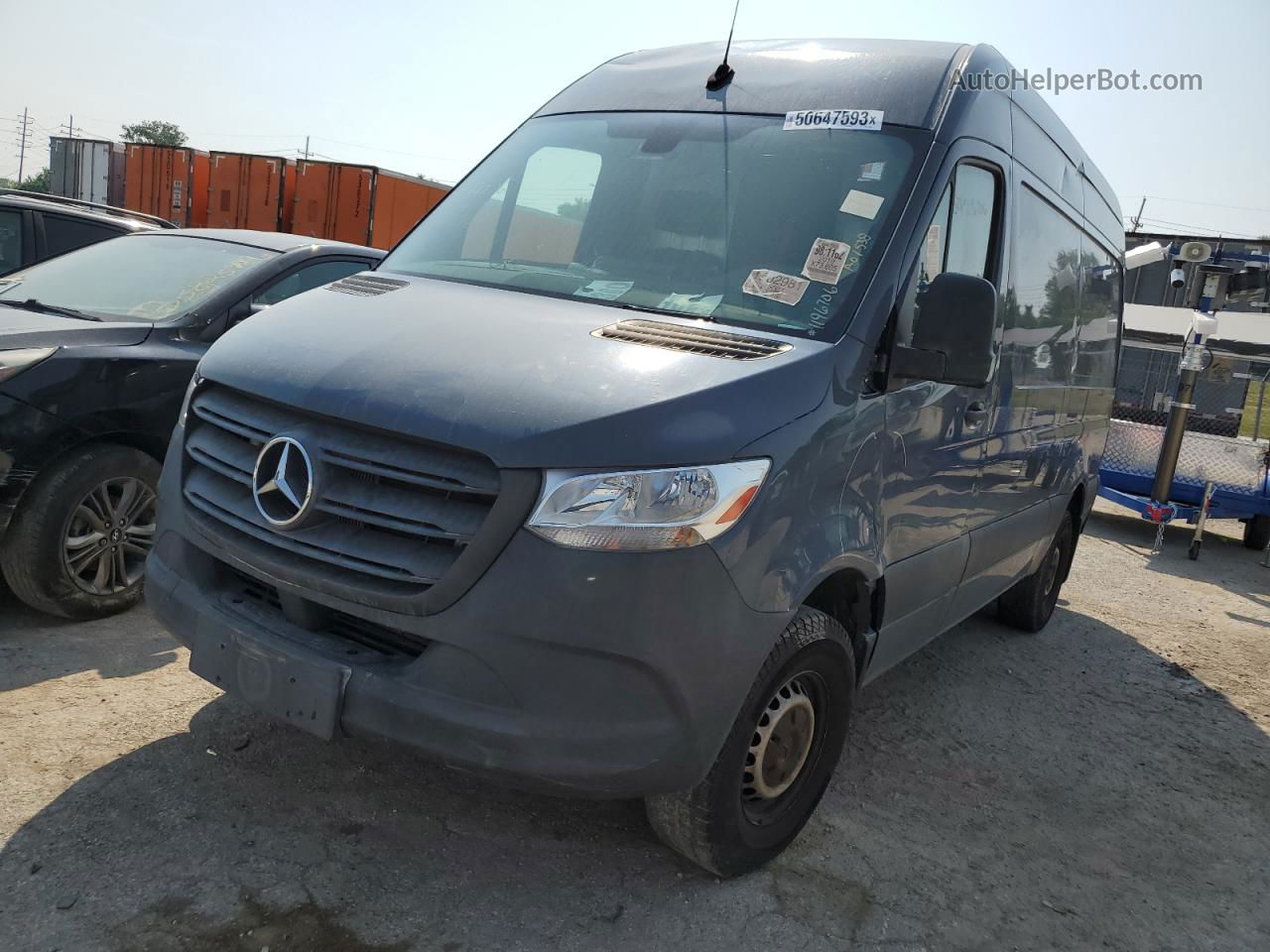 2019 Mercedes-benz Sprinter 2500/3500 Blue vin: WD4PF0CDXKP103261